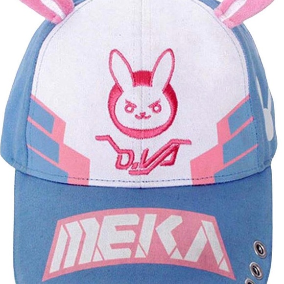 OVERWATCH D.VA Video Game Women Baseball Cap Cosplay - Picture 3 of 10